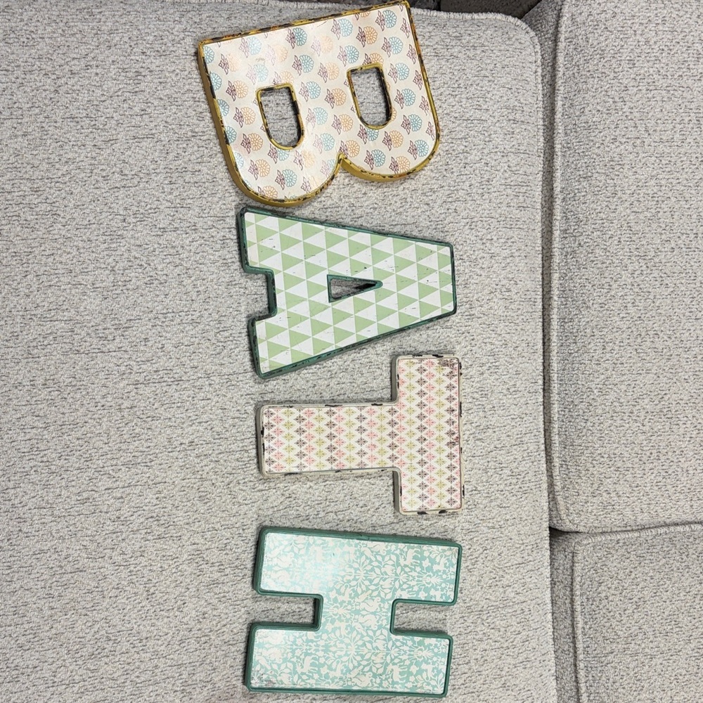 Decorative Letter Wall Art Set